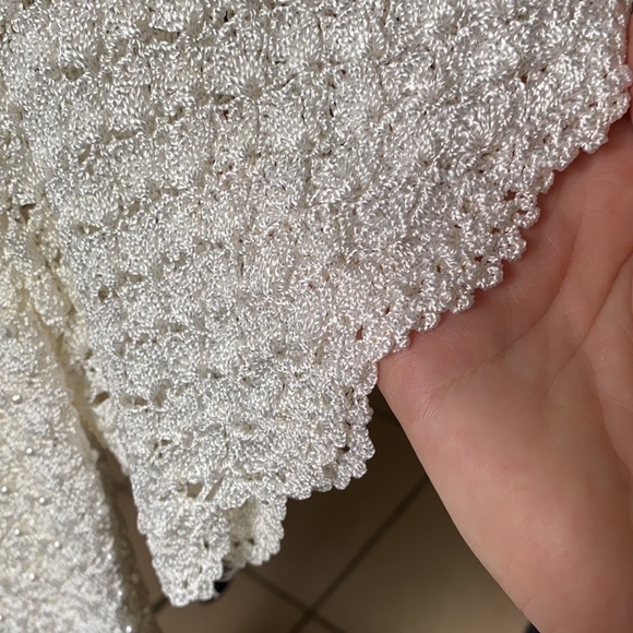 Pearl Embroidered Top Short Sleeve with undershirt - Picture 4 of 7